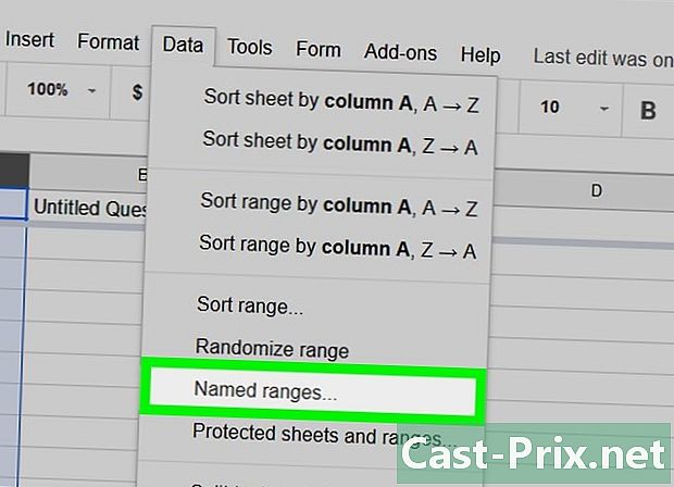 Hoe een reeks gegevens een naam te geven en de traagheid van een kolom in Google Sheets voor pc en Mac te wijzigen
