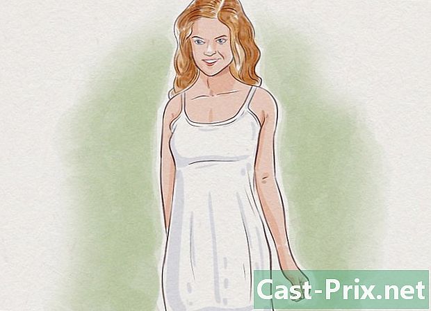 Cara memakai gaun putih