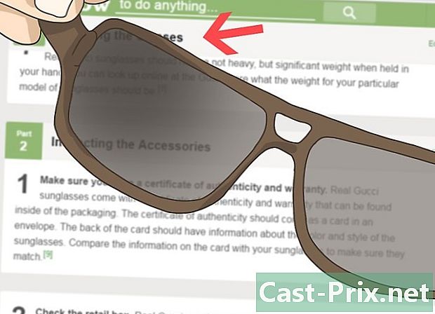 Sådan genkendes falske Gucci solbriller - Guider