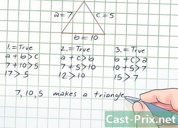 Hur man säger om tre längder bildar en giltig triangel - Guider
