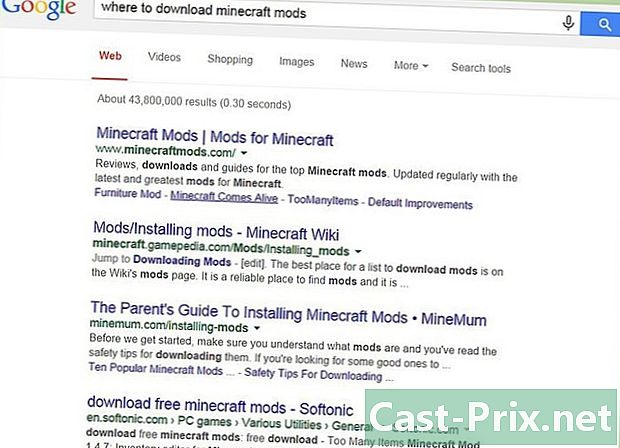 如何下载Minecraft mods